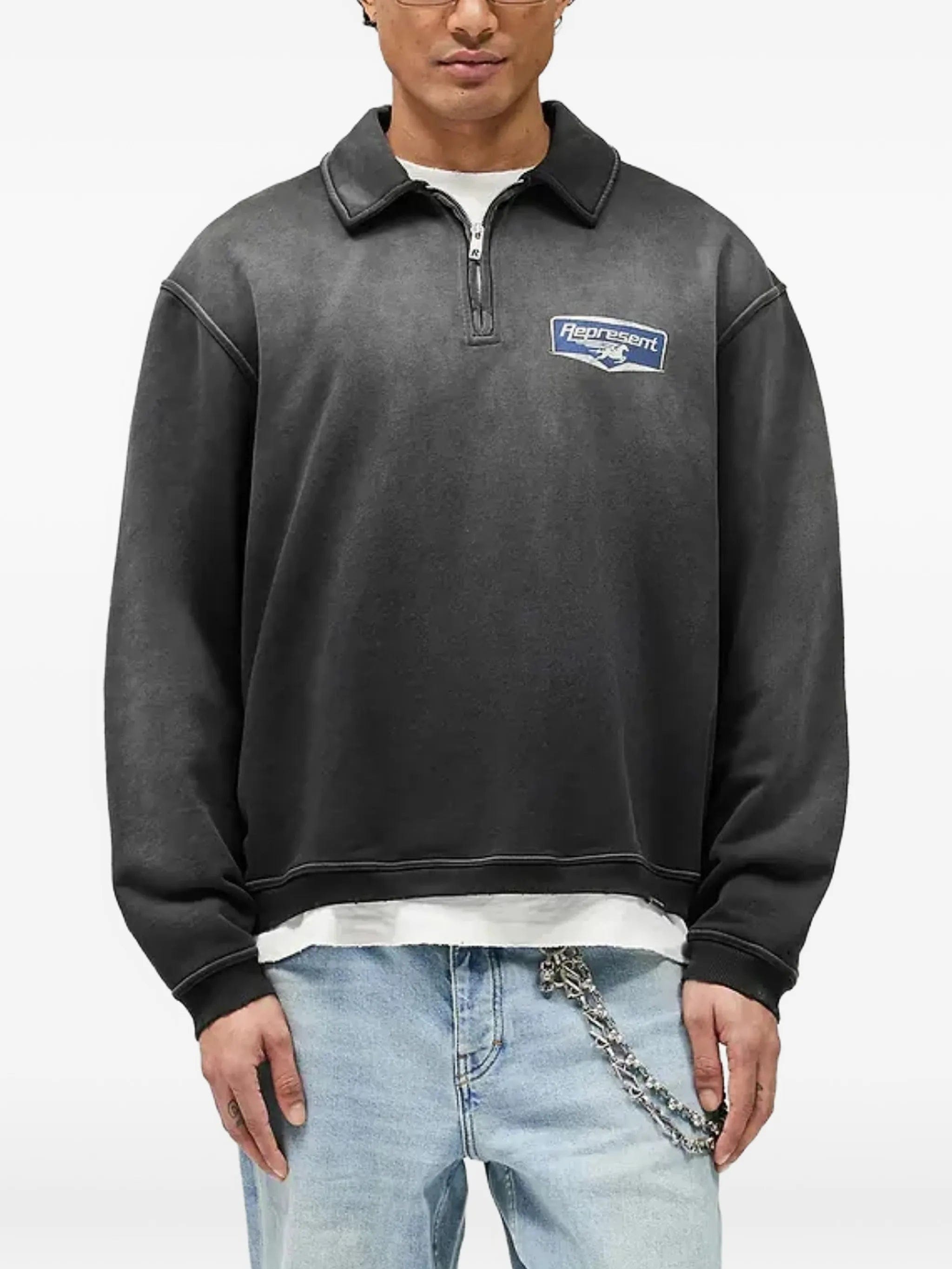 Represent zip graphic sweatshirt
