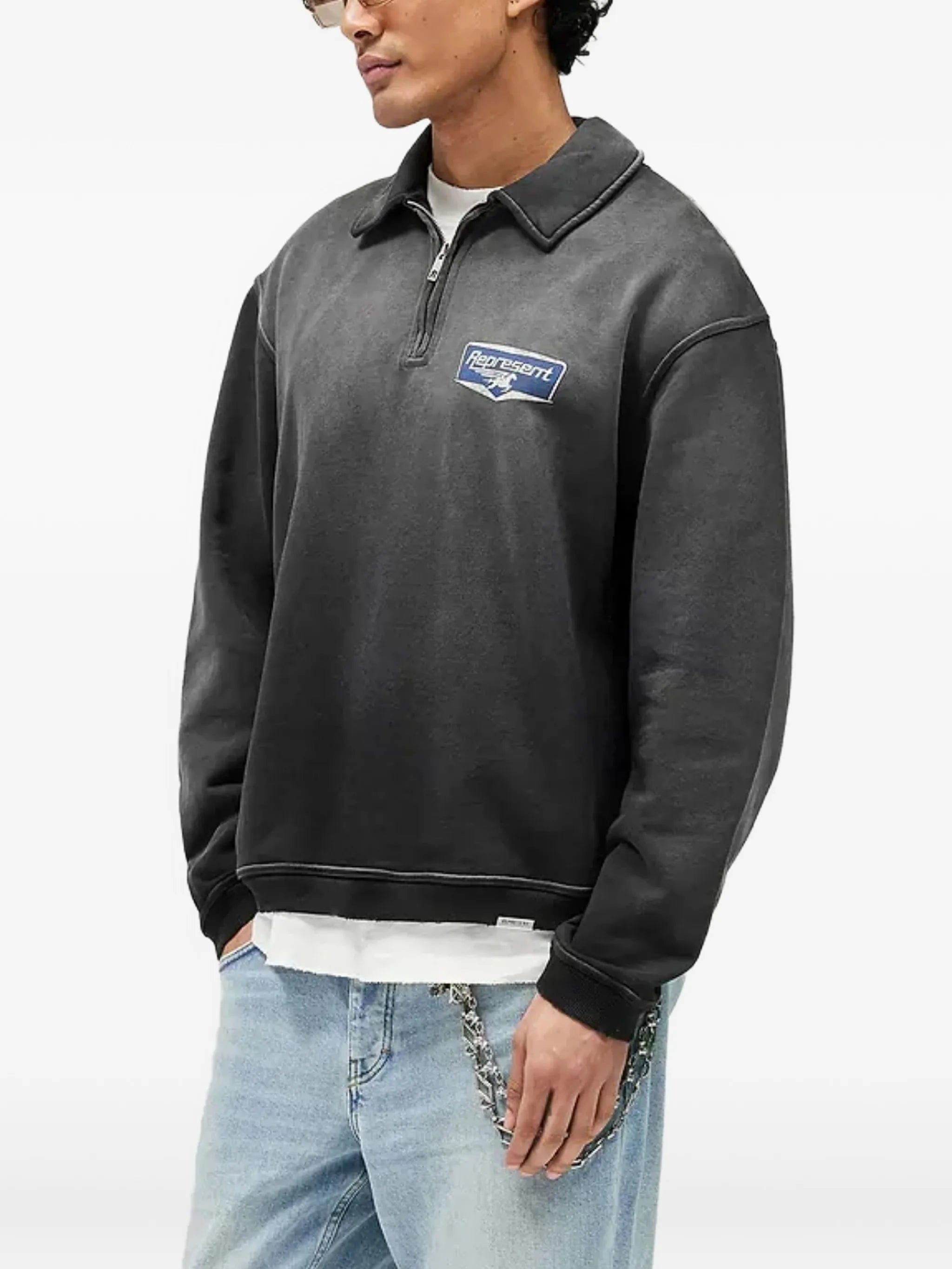 Represent zip graphic sweatshirt