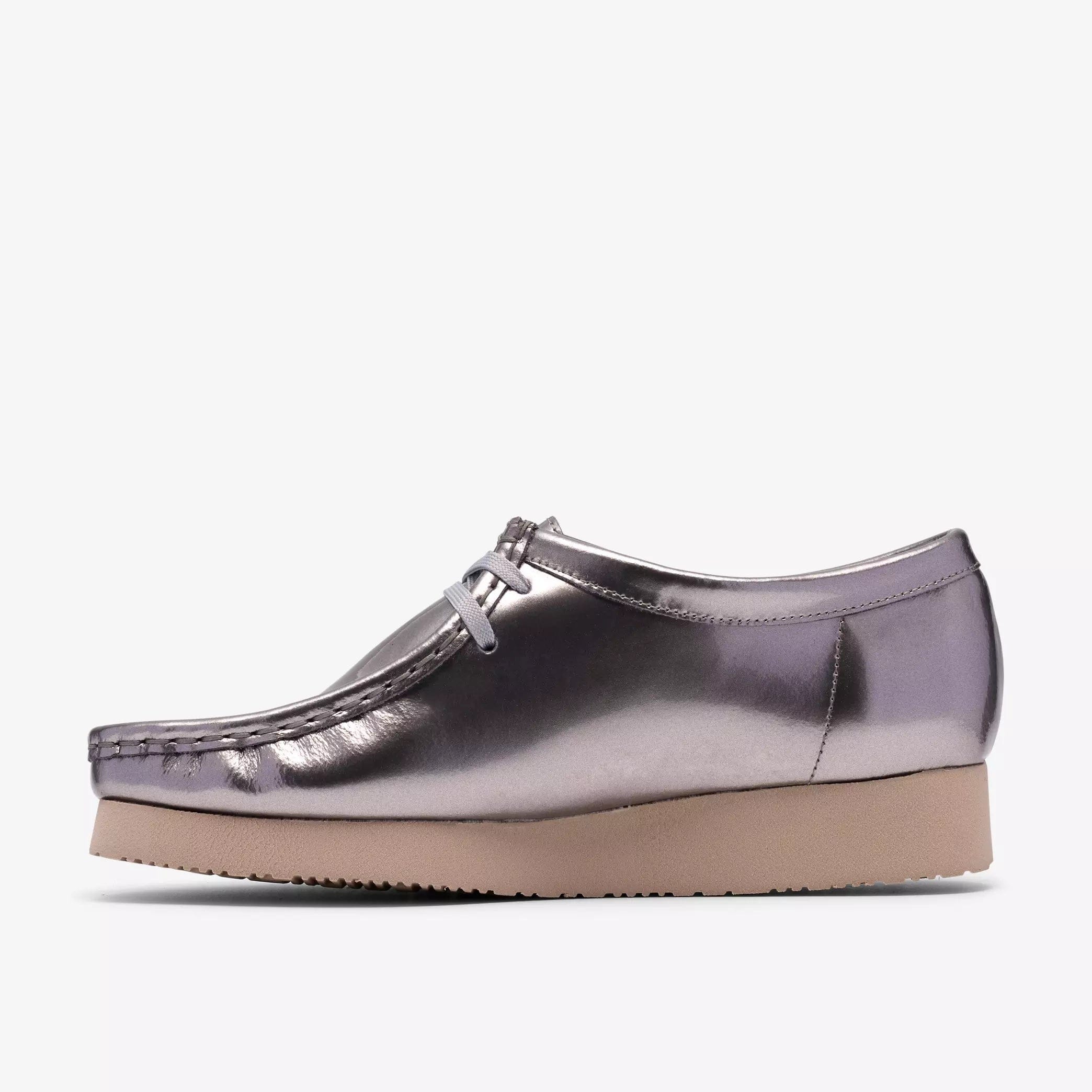 Clarks Wallabee WOMAN Silver Patent Style: 26186506
