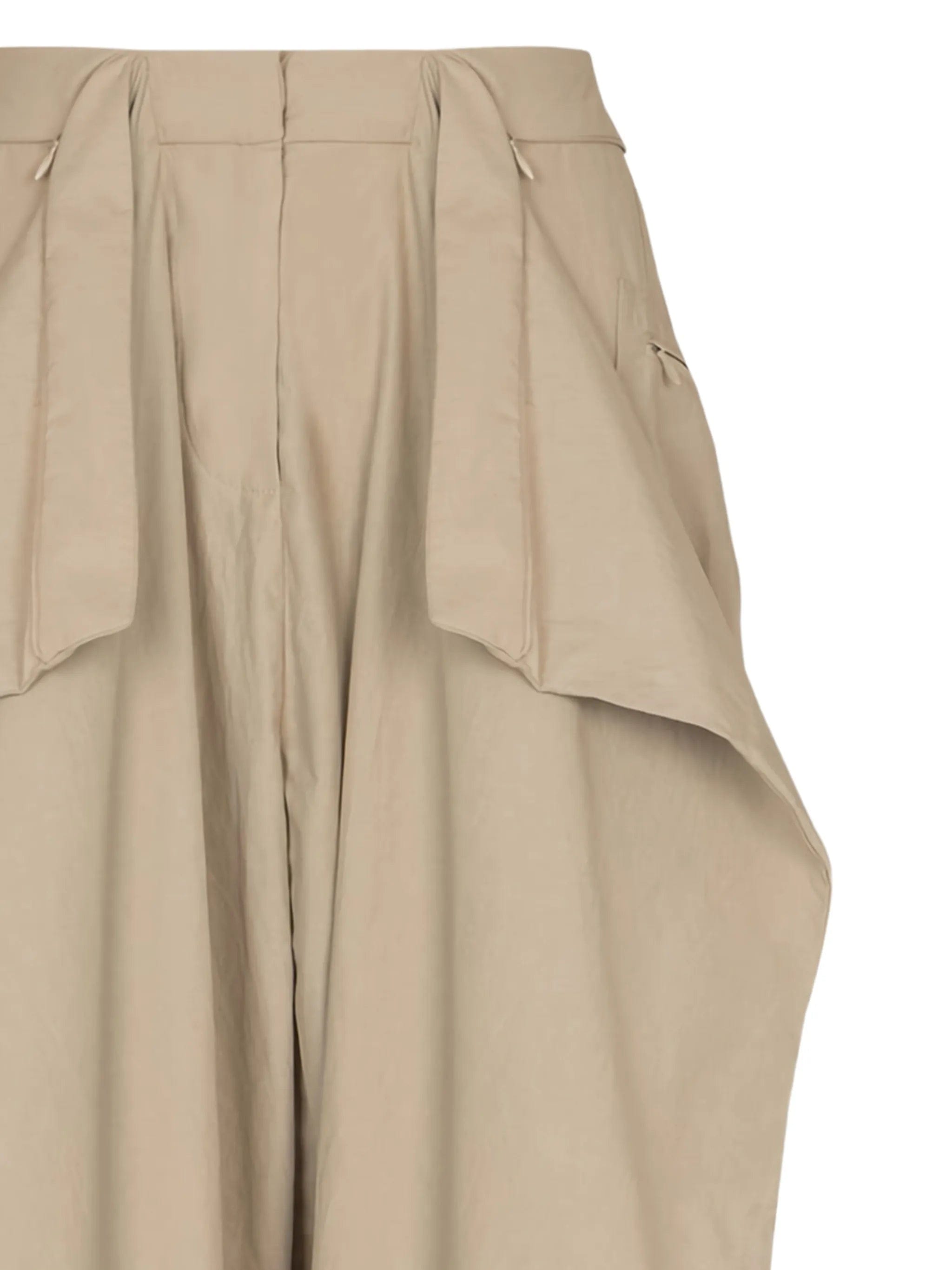 Balmain beige tapered trousers