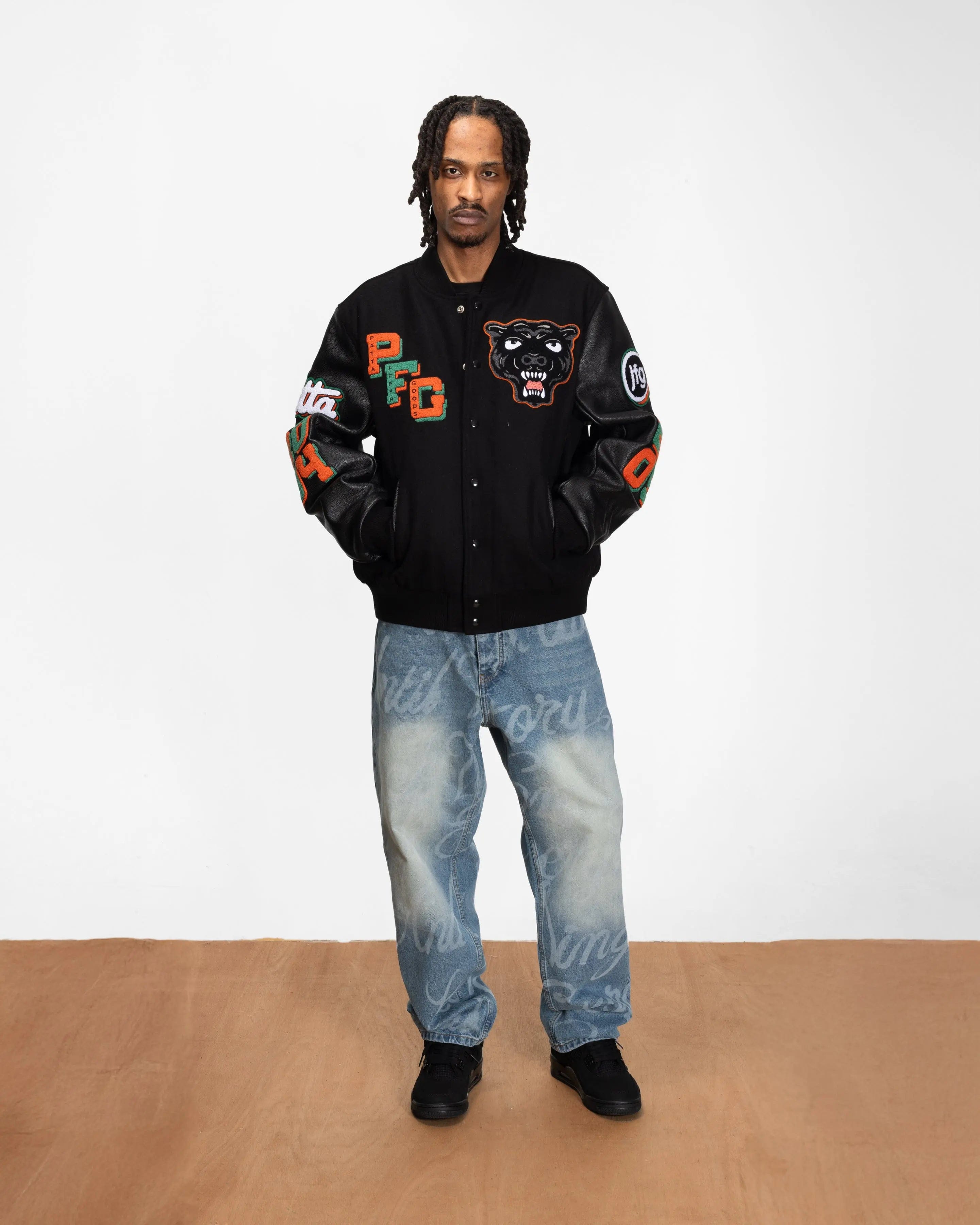 Patta x Joe Freshgoods Varsity Jacket (Black)