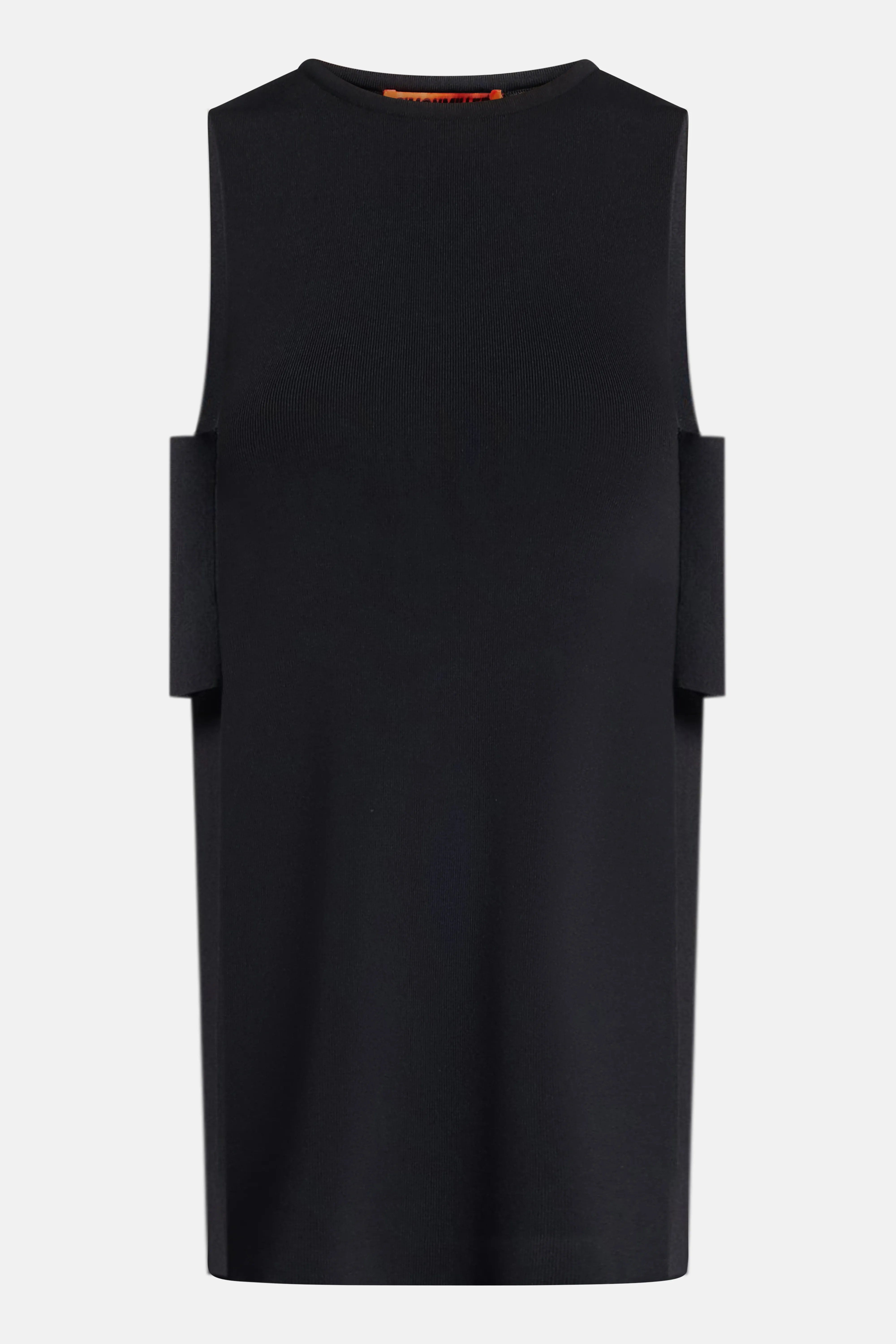 SIMON Miller Canoga Knit Sleeveless Top in Black