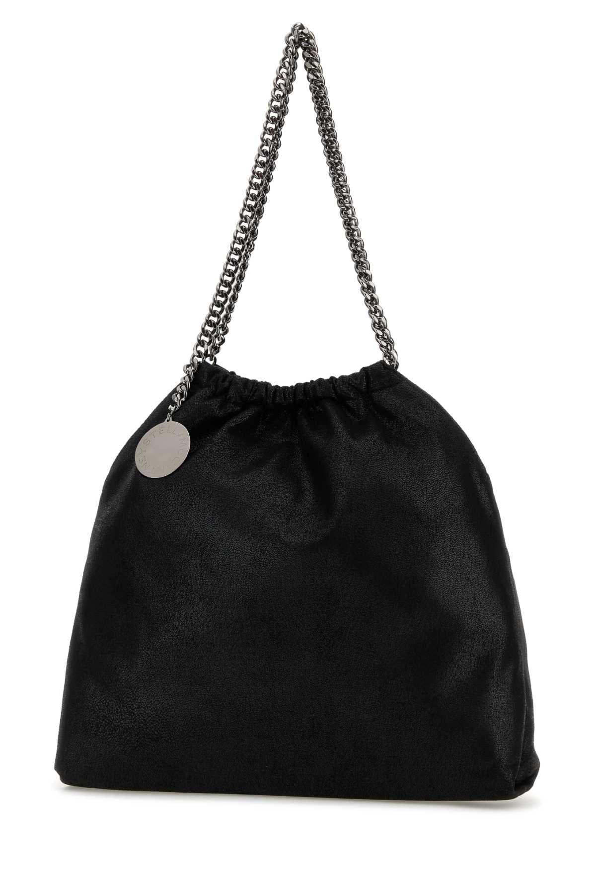 Stella Mccartney Women Black Shaggy Deer Medium Falabella Shoulder Bag