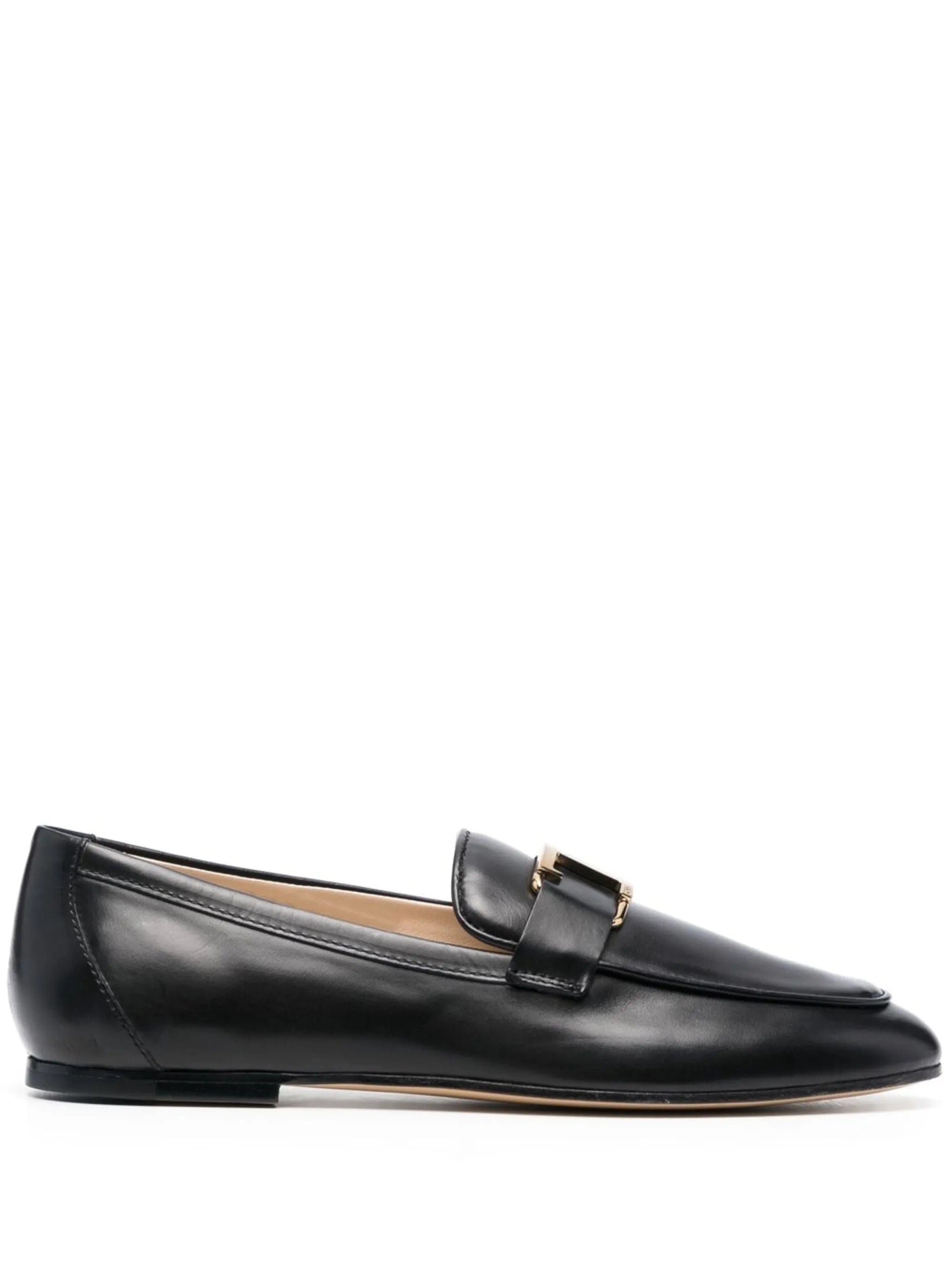 Tod's T - logo leather loafers