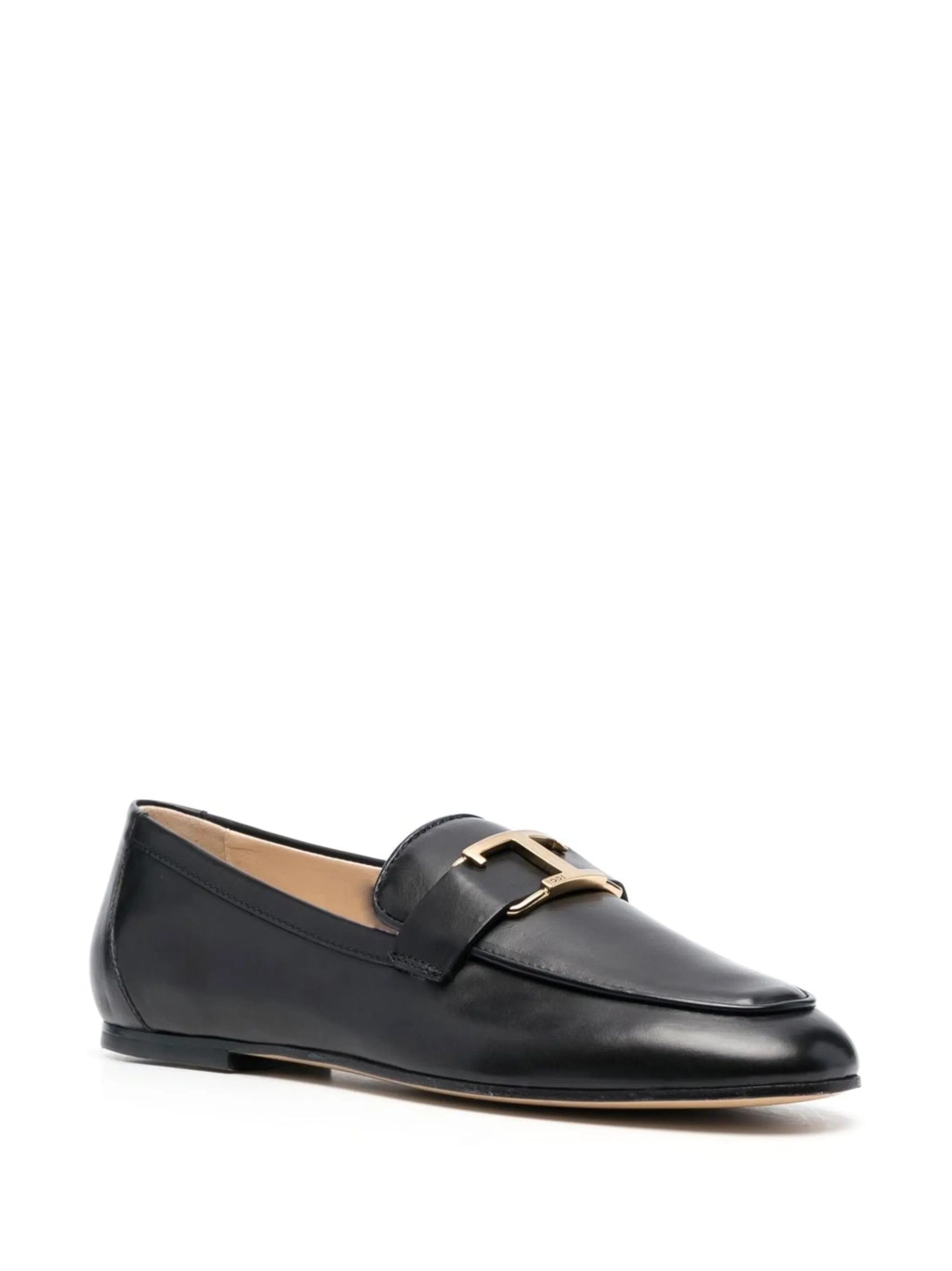 Tod's T - logo leather loafers