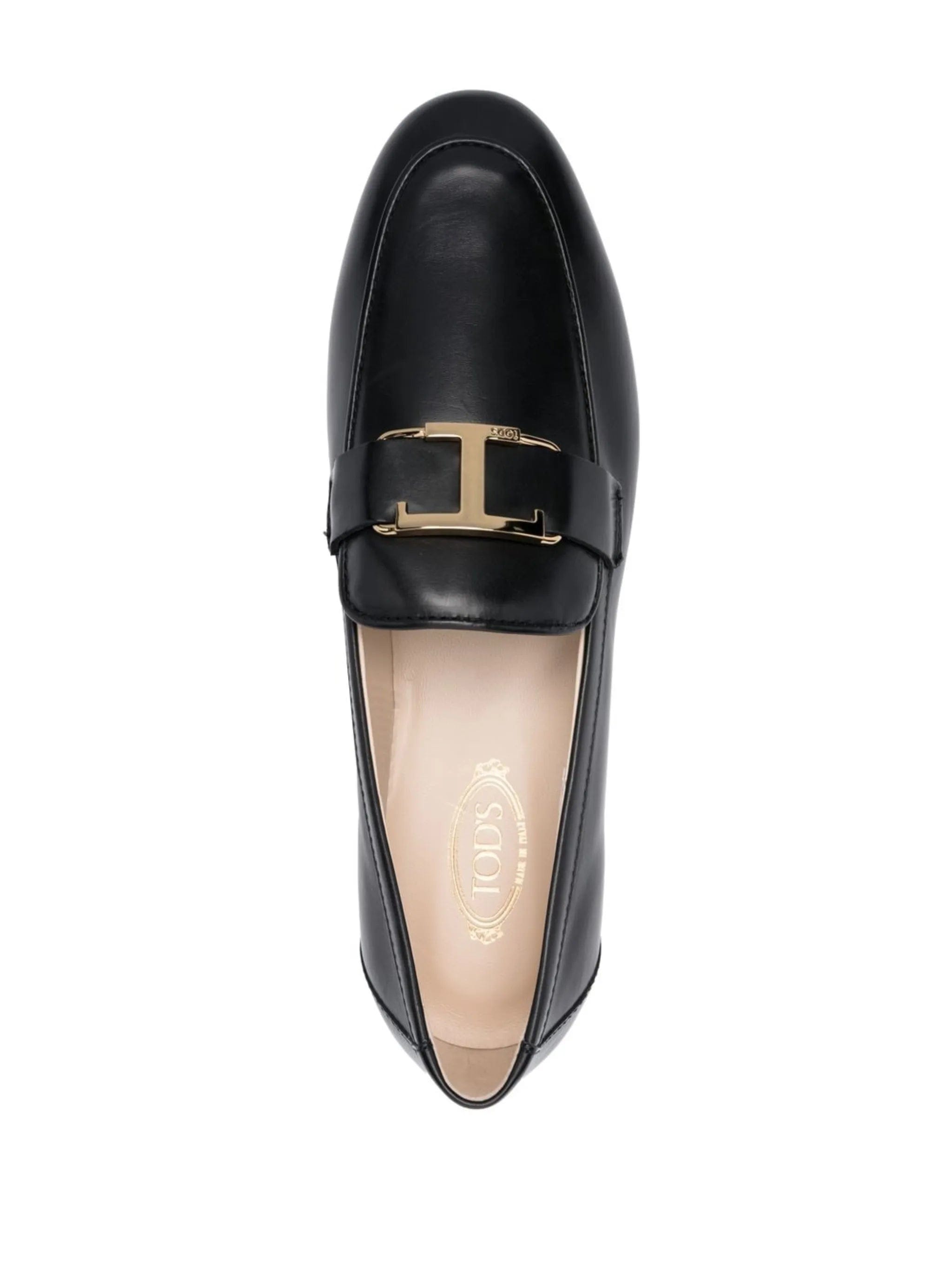 Tod's T - logo leather loafers