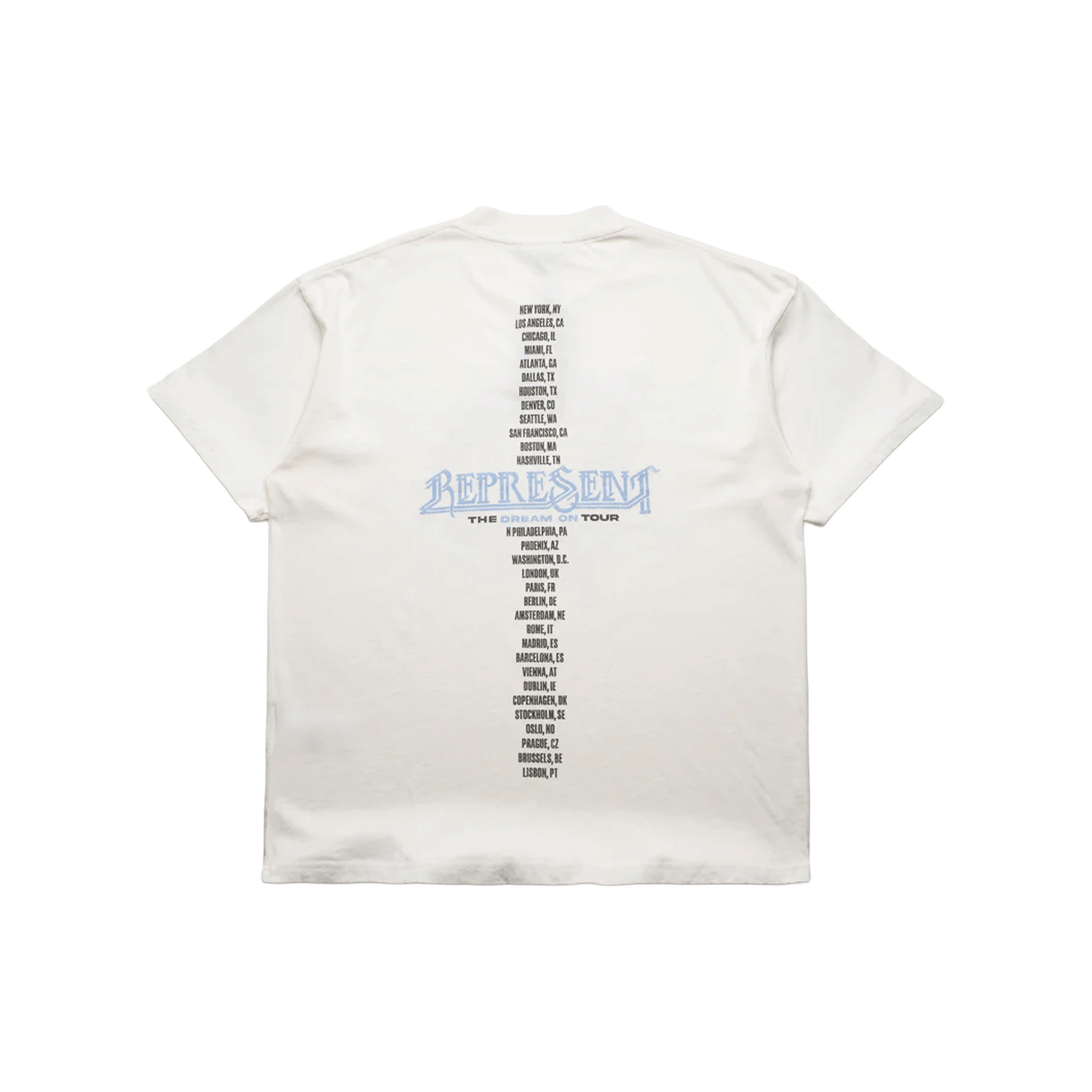 Represent Golden Tour T-Shirt Flat White (SS26)