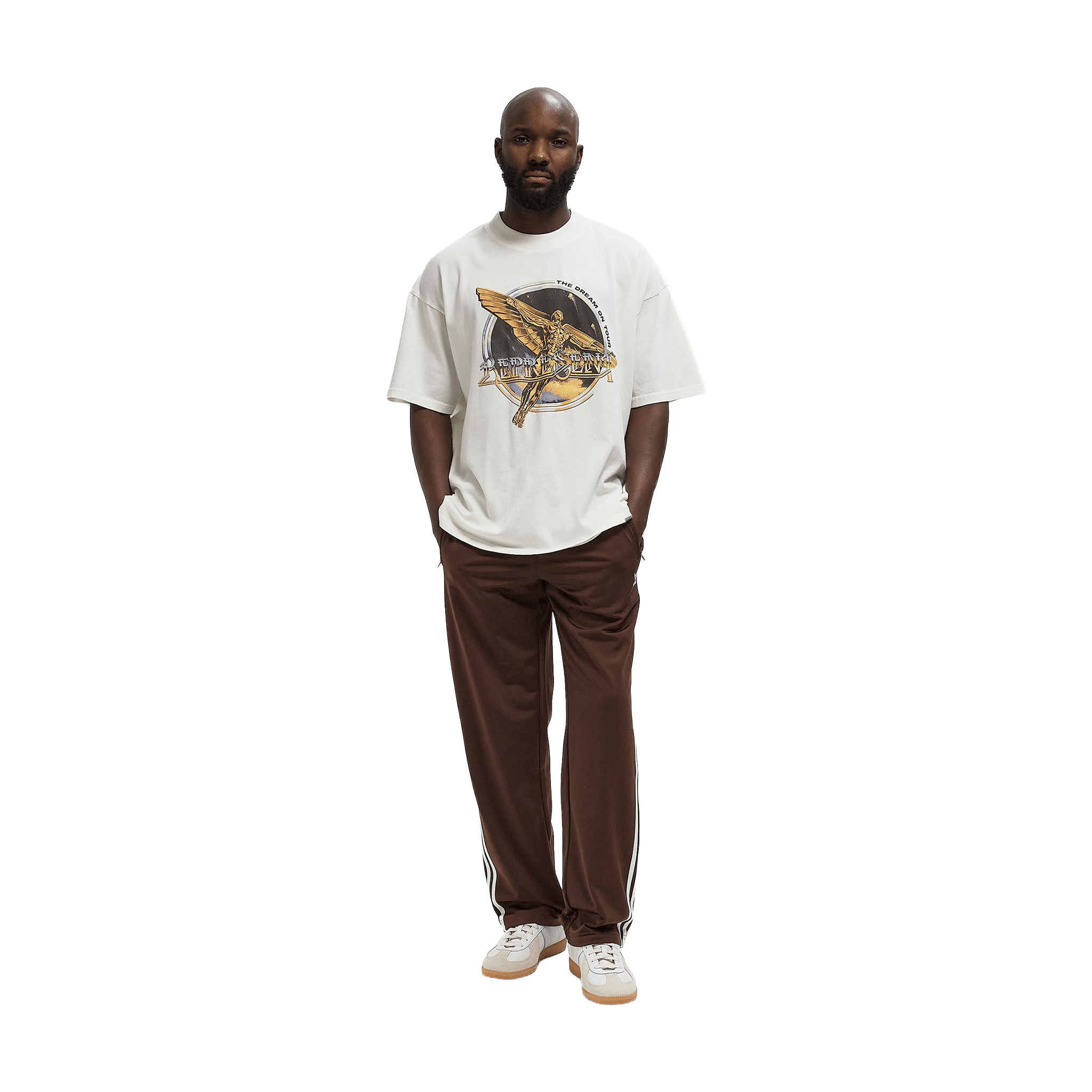 Represent Golden Tour T-Shirt Flat White (SS26)