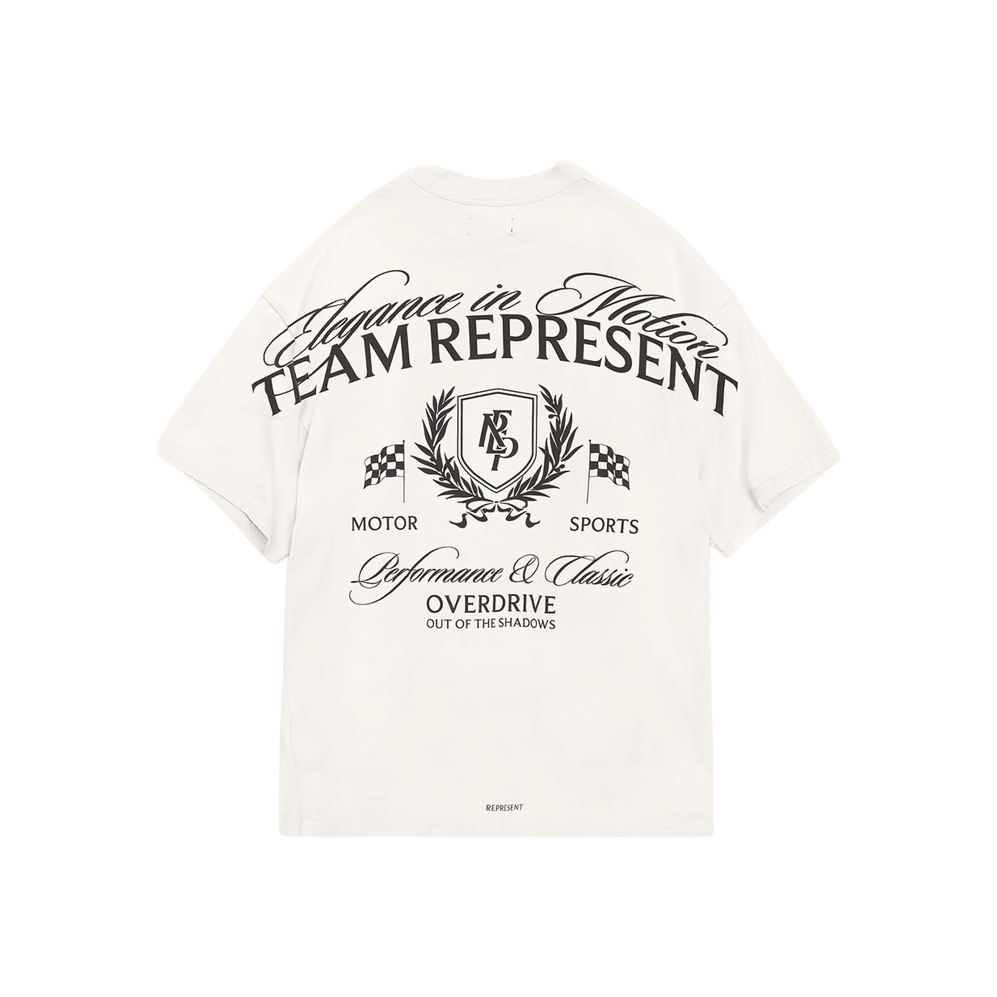 Represent Crest T-Shirt Flat White (SS25)