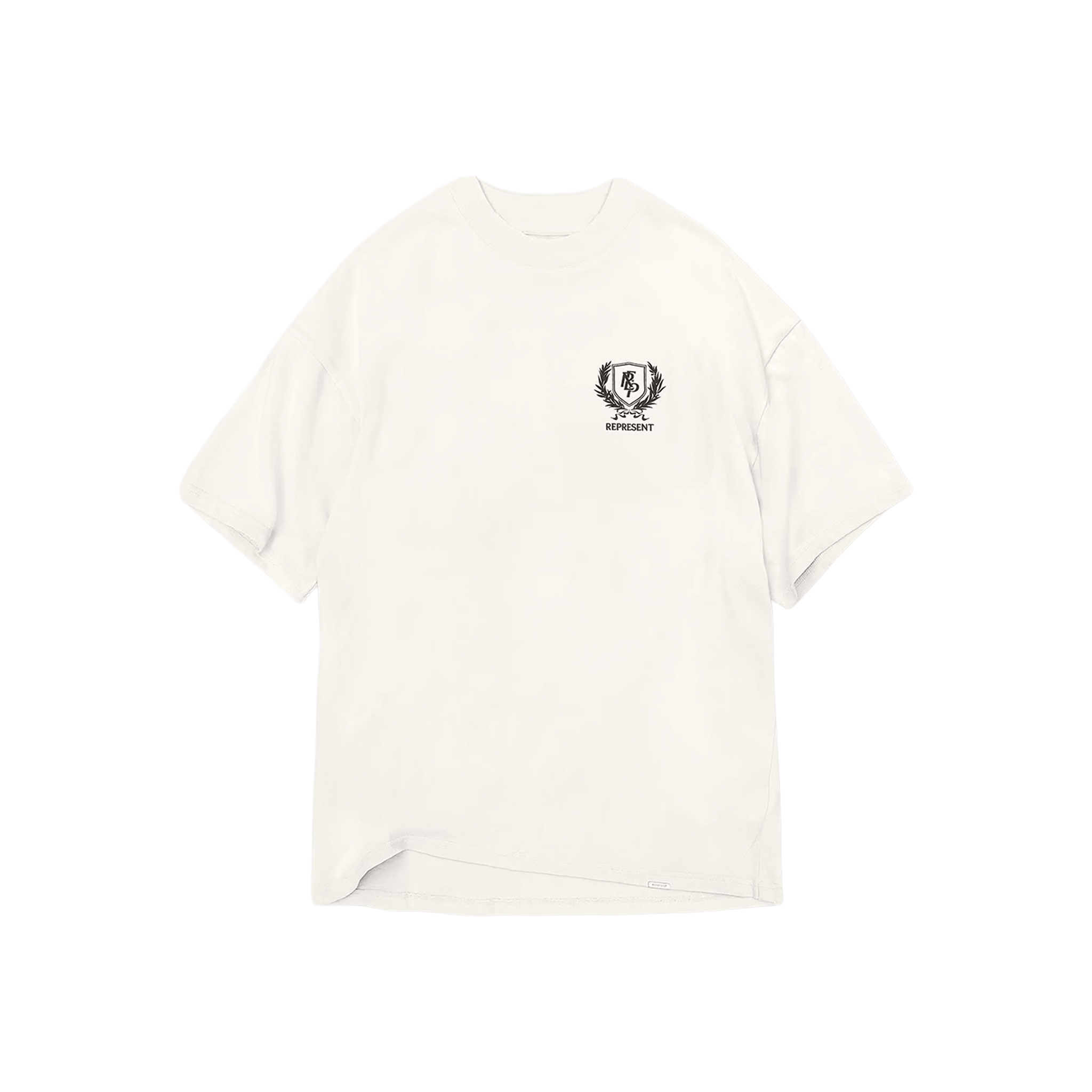 Represent Crest T-Shirt Flat White (SS25)