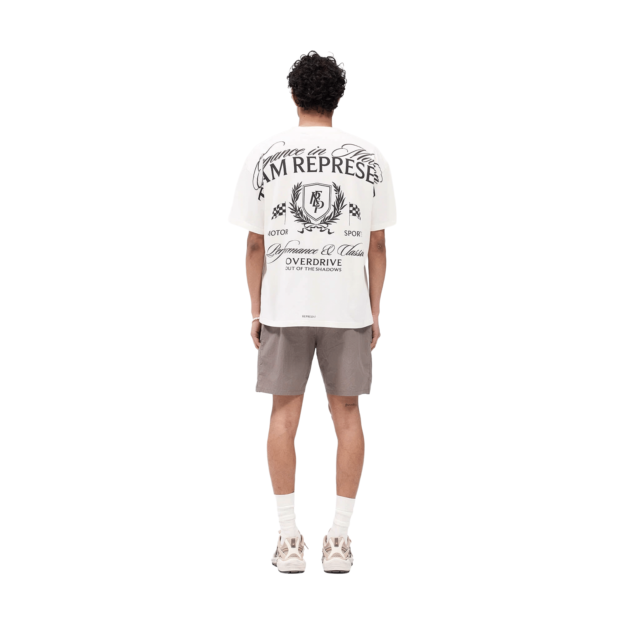 Represent Crest T-Shirt Flat White (SS25)