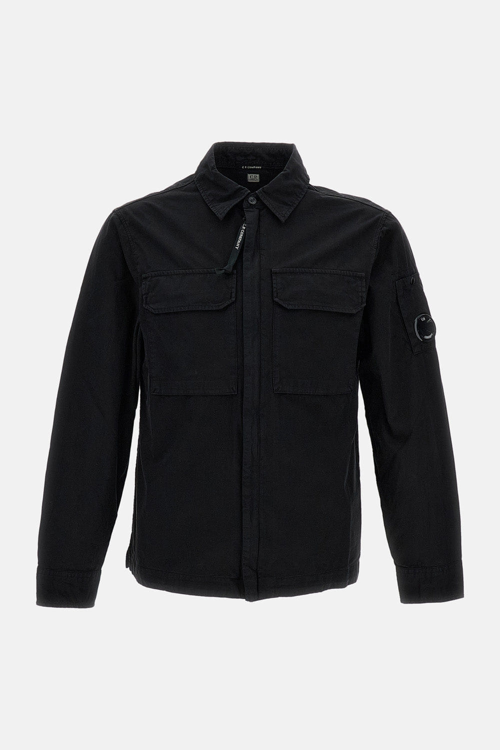 C.P. Company GIACCA/CAMICIA OVER CON ZIP IN GABARDINE ORGANICO