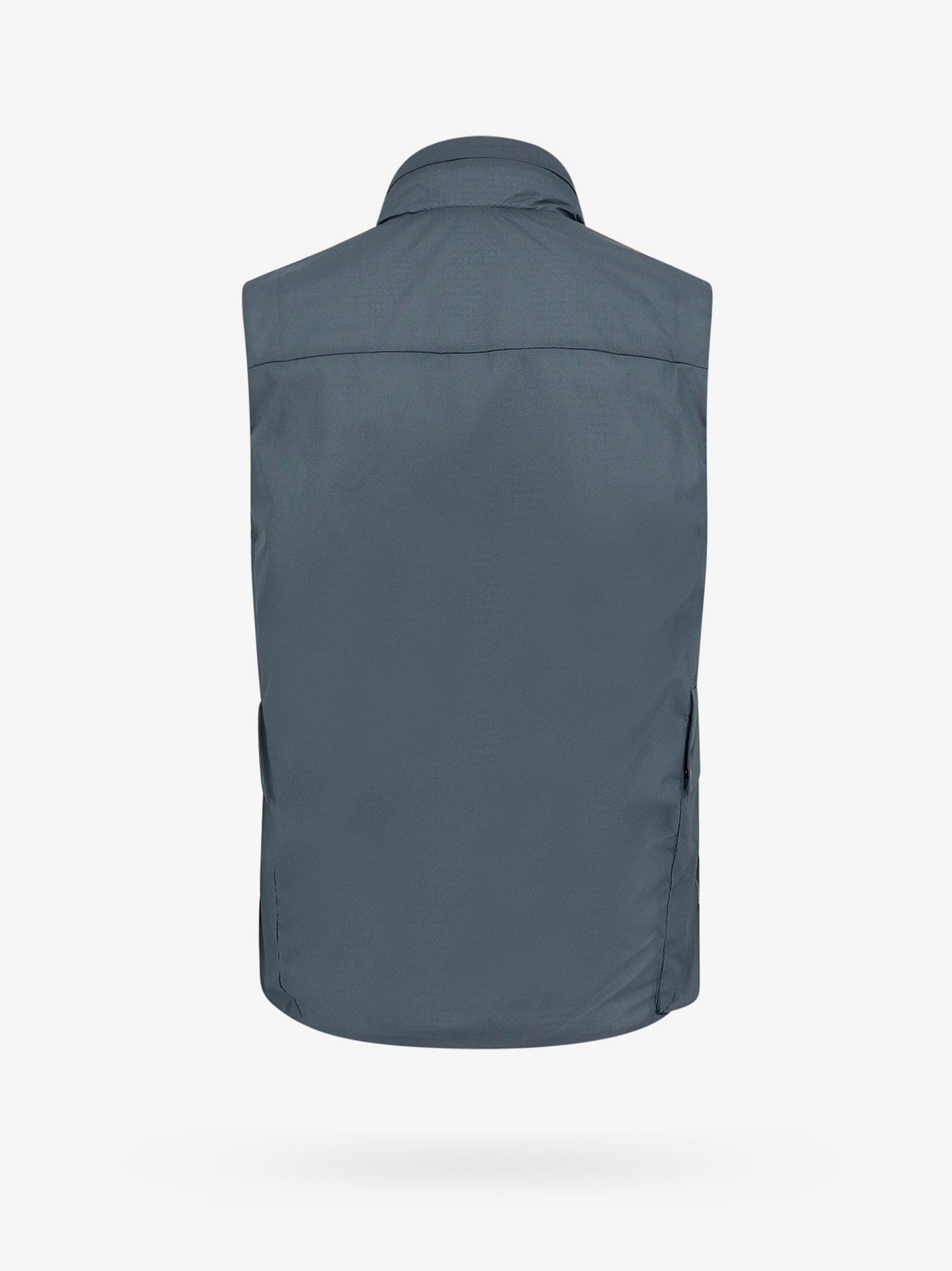 C.p.company Nylon sleeveless jacket with lateral logo print