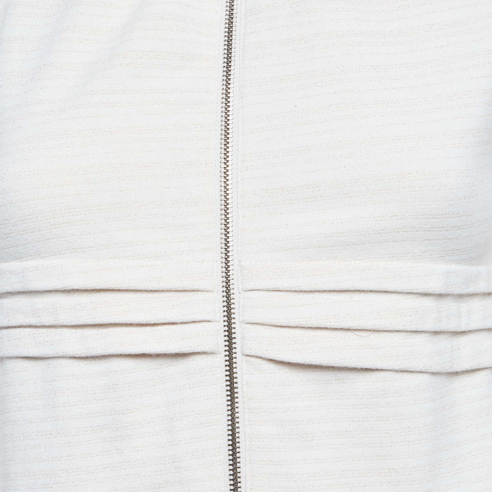 Roberto Cavalli Beige Cotton Zip - Up Jacket