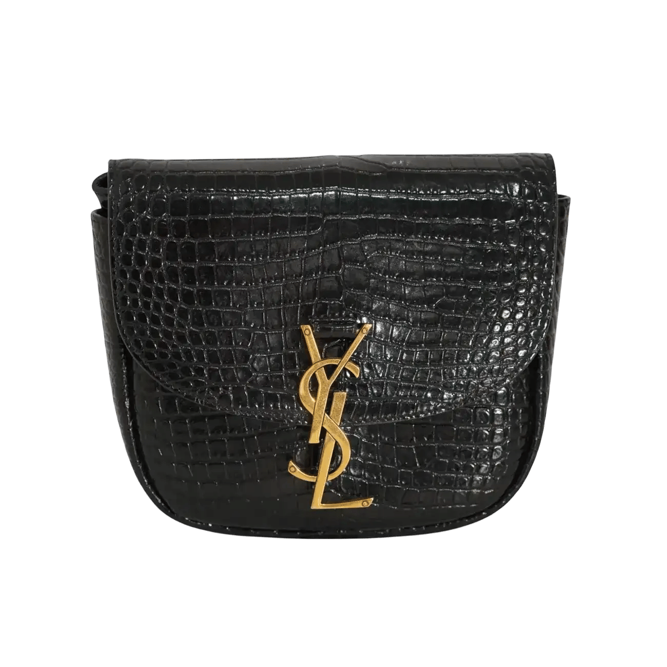 True To Sole Saint Laurent Kaia Crossbody Croco Embossed Leather