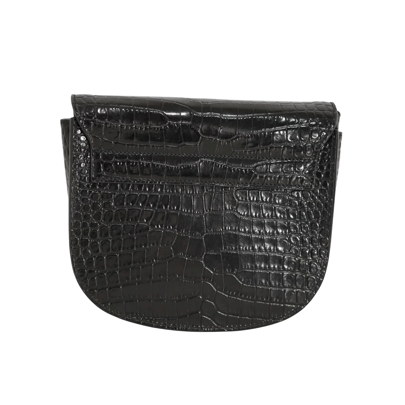 True To Sole Saint Laurent Kaia Crossbody Croco Embossed Leather