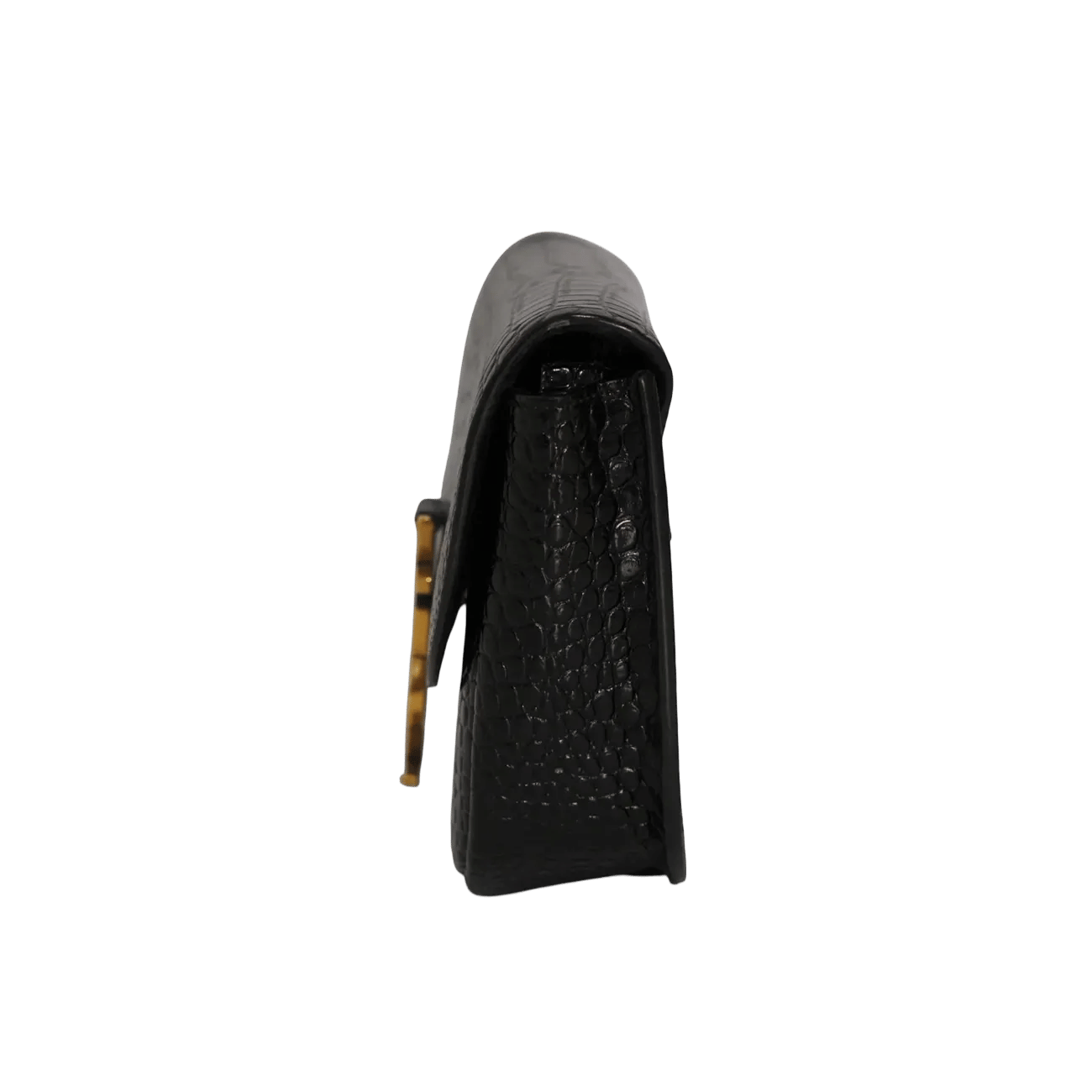 True To Sole Saint Laurent Kaia Crossbody Croco Embossed Leather