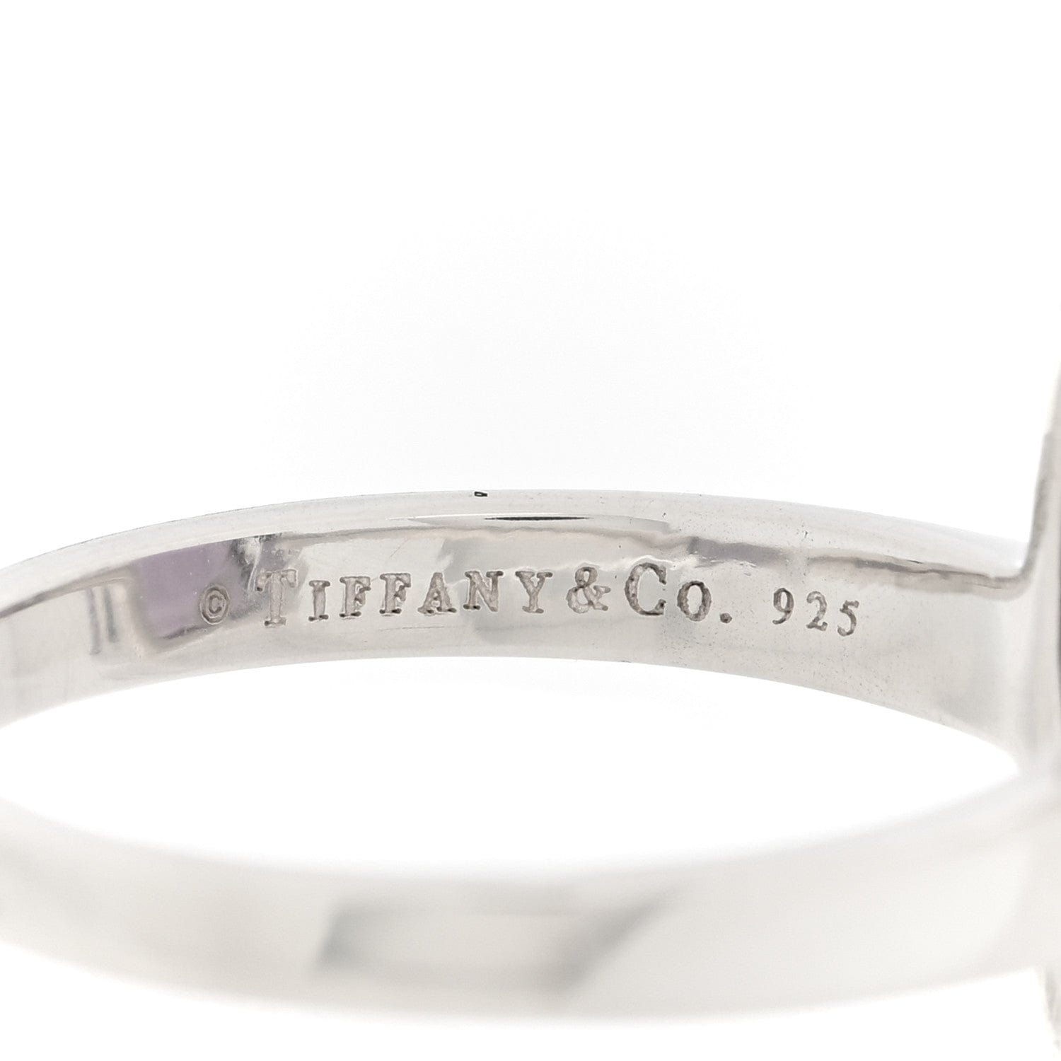 Tiffany Sterling Silver Amethyst Sparklers Cocktail Ring 57 8