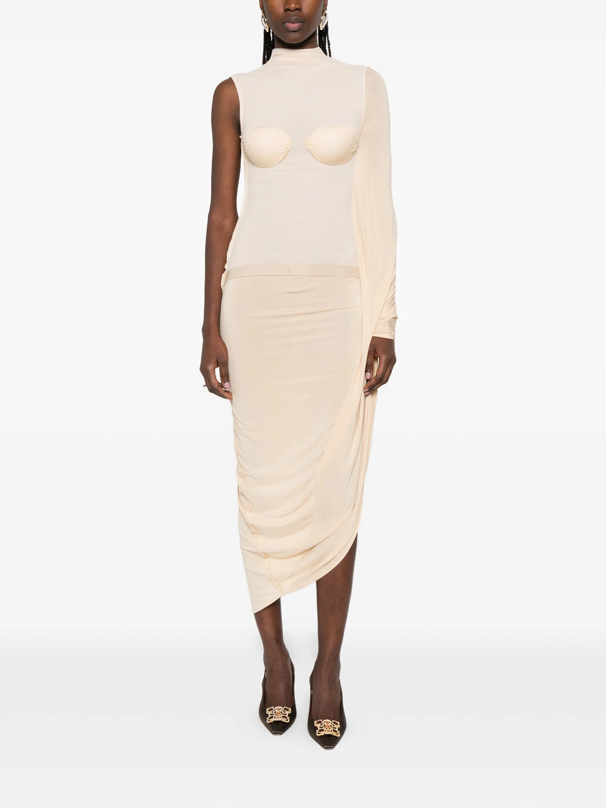 Jean Paul Gaultier panelled midi dress
