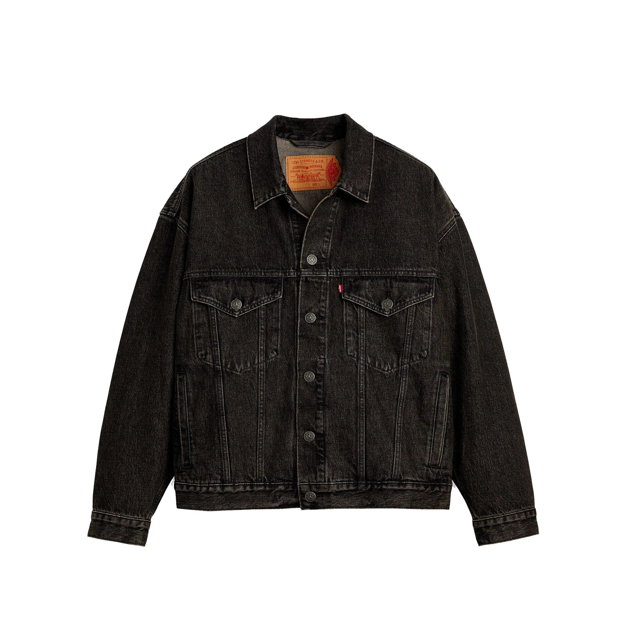 Levi's x Jordan Type III Trucker Jacket Black Washed Denim