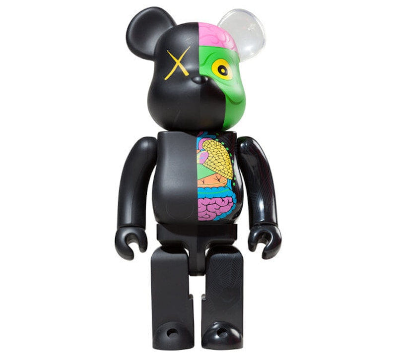 KAWS Bearbrick Dissected 400% Black