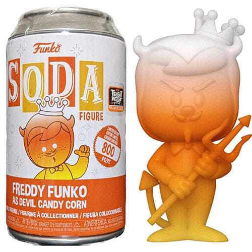 Funko Soda Freddy as Devil Candy Corn, Opened - 2022 Fright Night Exclusive
