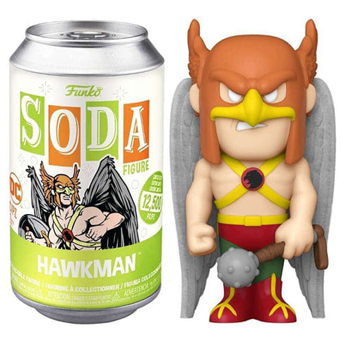 Funko Soda Hawkman w/ Mace, Flocked Wings, Opened **Chase**