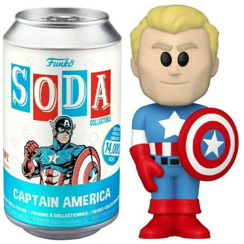 Funko Soda Captain America Unmasked, Steve, Opened **Chase**