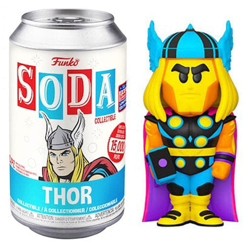 Funko Soda Thor Neon, Opened - 2021 Summer Convention Exclusive **Chase**