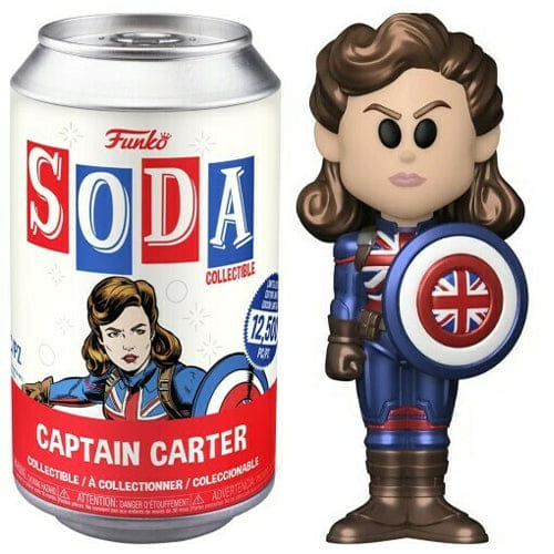 Funko Soda Captain Carter Metallic, Opened **Chase**