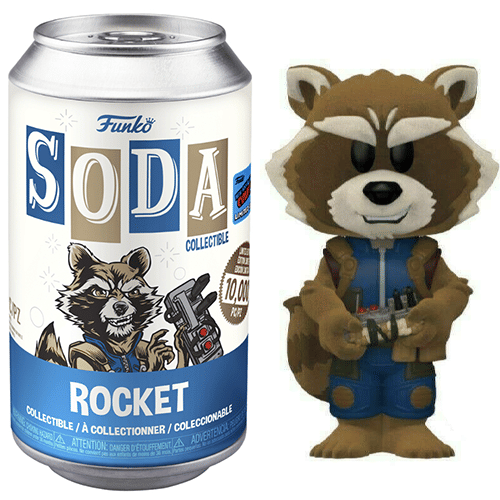 Funko Soda Rocket Flocked, Opened - 2021 NYCC Exclusive **Chase**