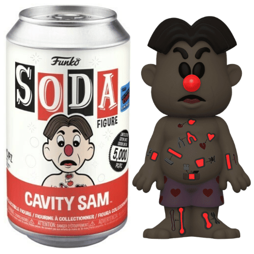 Funko Soda Cavity Sam, Glow in the Dark, Opened - 2021 NYCC Exclusive **Chase**