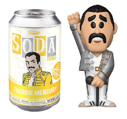 Funko Soda Freddie Mercury Glitter, Opened **Chase**