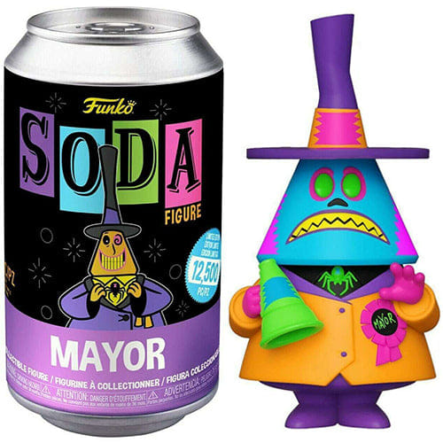 Funko Soda Mayor Blue, Blacklight, Opened **Chase**