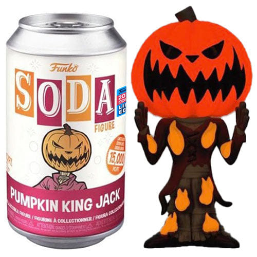 Funko Soda Pumpkin King Jack Glow in the Dark, Opened - 2021 Fall Convention Exclusive **Chase**