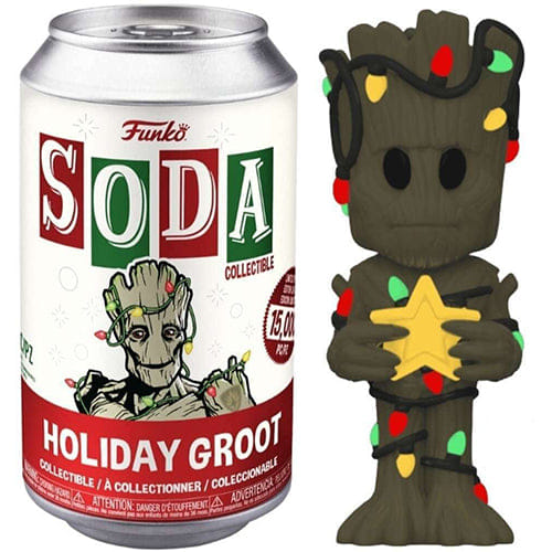 Funko Soda Holiday Groot w/ Star, Glow in the Dark, Opened **Chase**
