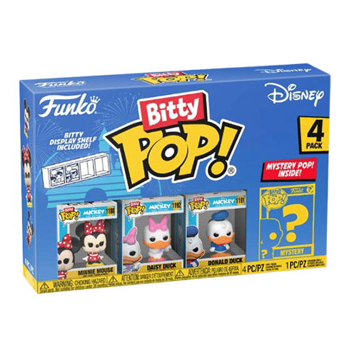 Funko Bitty Pop! Minnie Mouse, Daisy Duck, Donald Duck & Mystery Bitty Series 2 4 - Pack