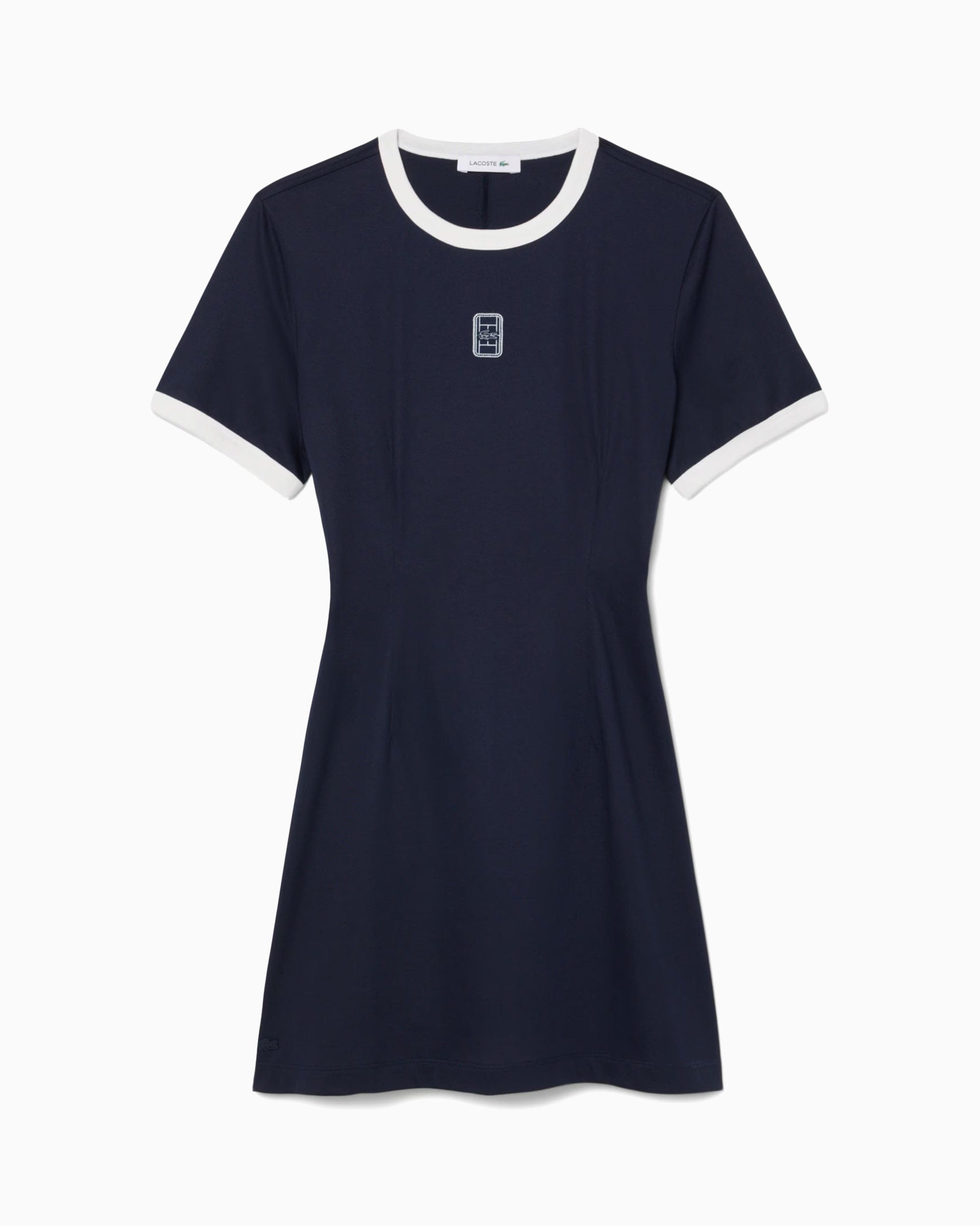 Lacoste Vestido corto con logo Slim Lacoste Runway para mujer