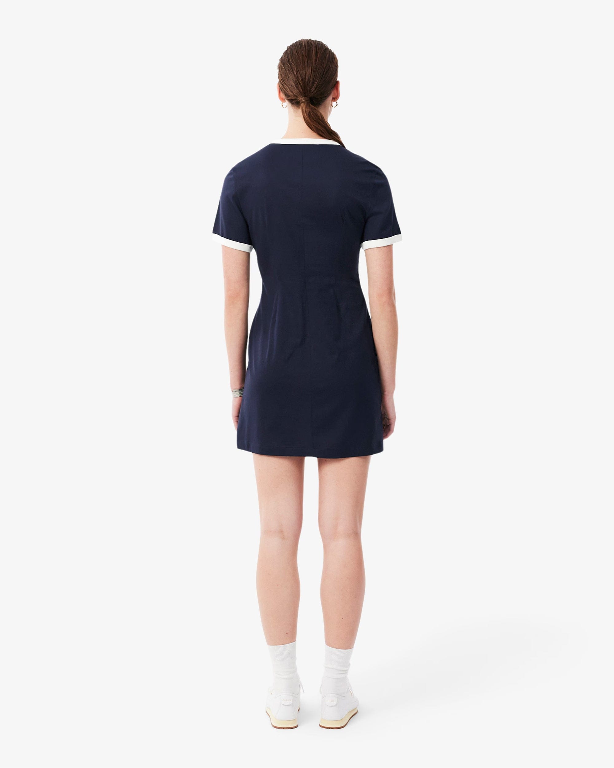 Lacoste Vestido corto con logo Slim Lacoste Runway para mujer