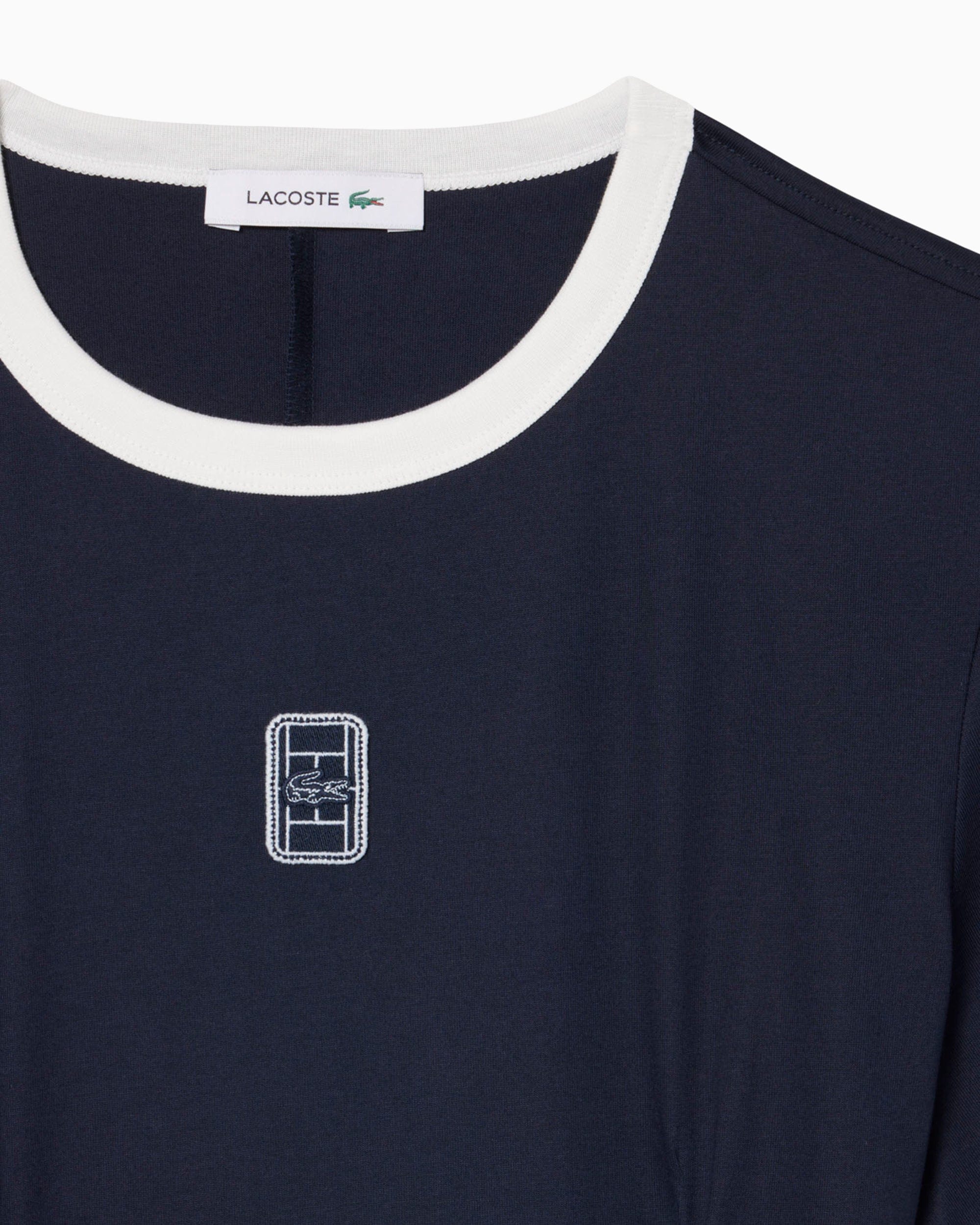 Lacoste Vestido corto con logo Slim Lacoste Runway para mujer