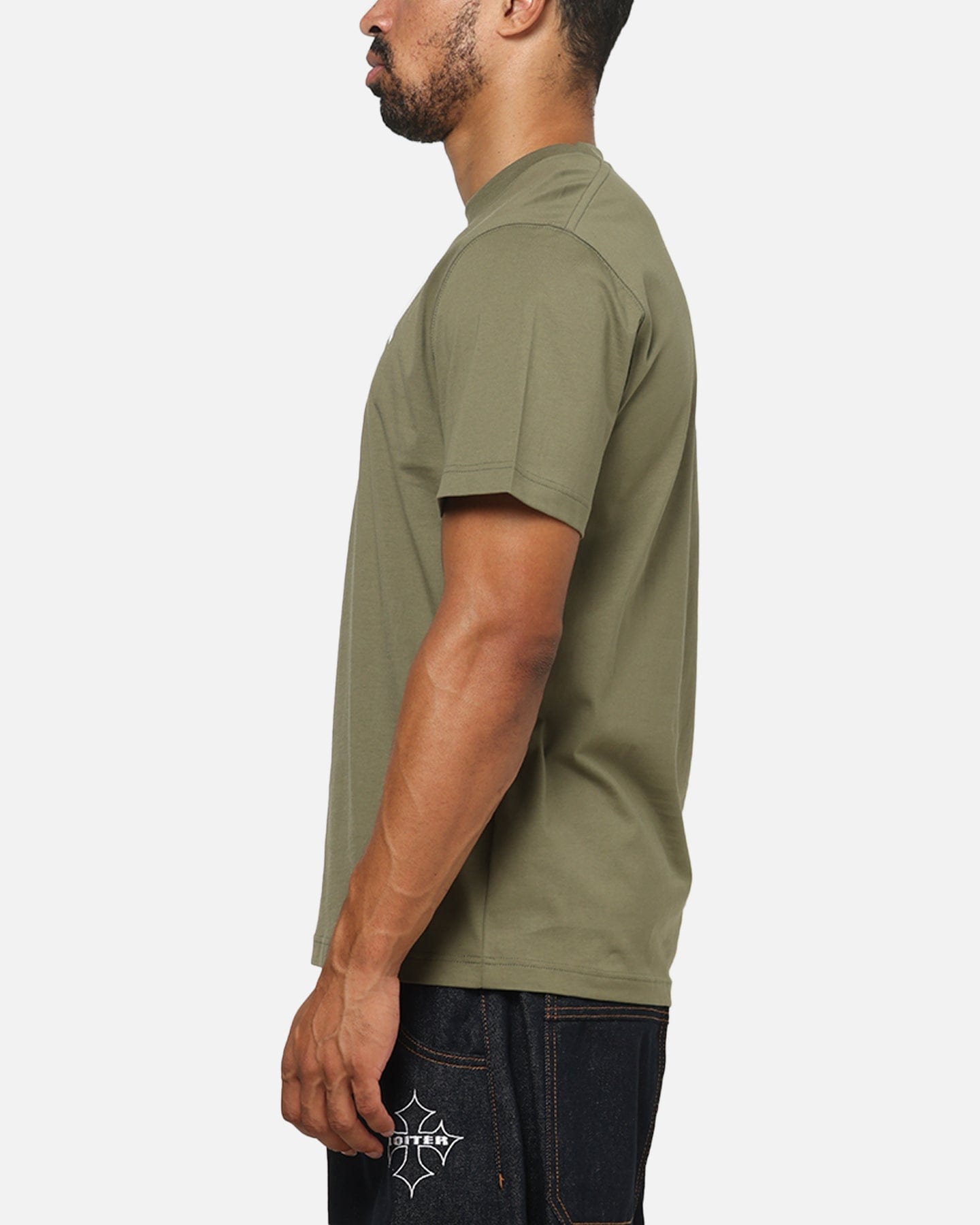 Lacoste Soft Branding Croc Logo T - Shirt Olive