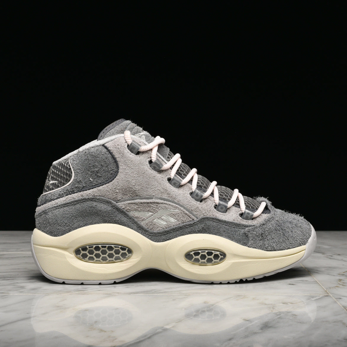 Reebok QUESTION MID GREY SUEDE