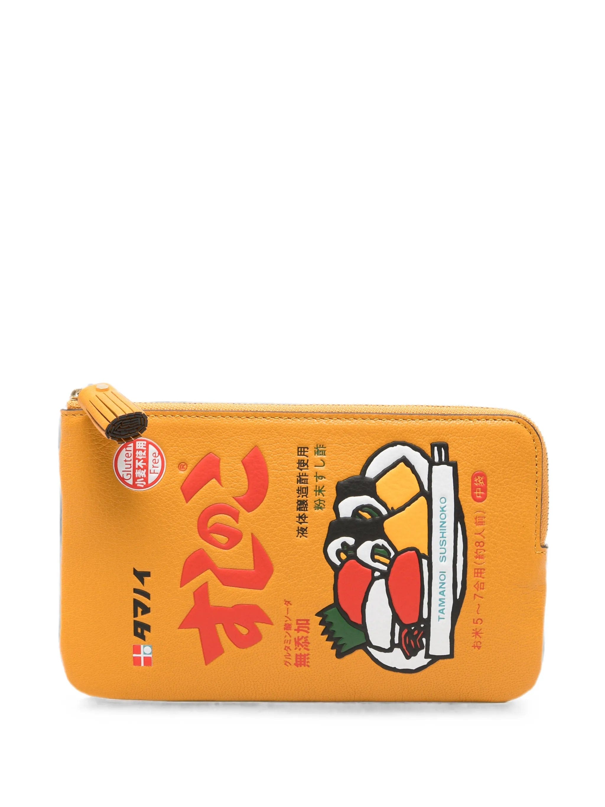 Anya Hindmarch Sushi No Ko leather pouch