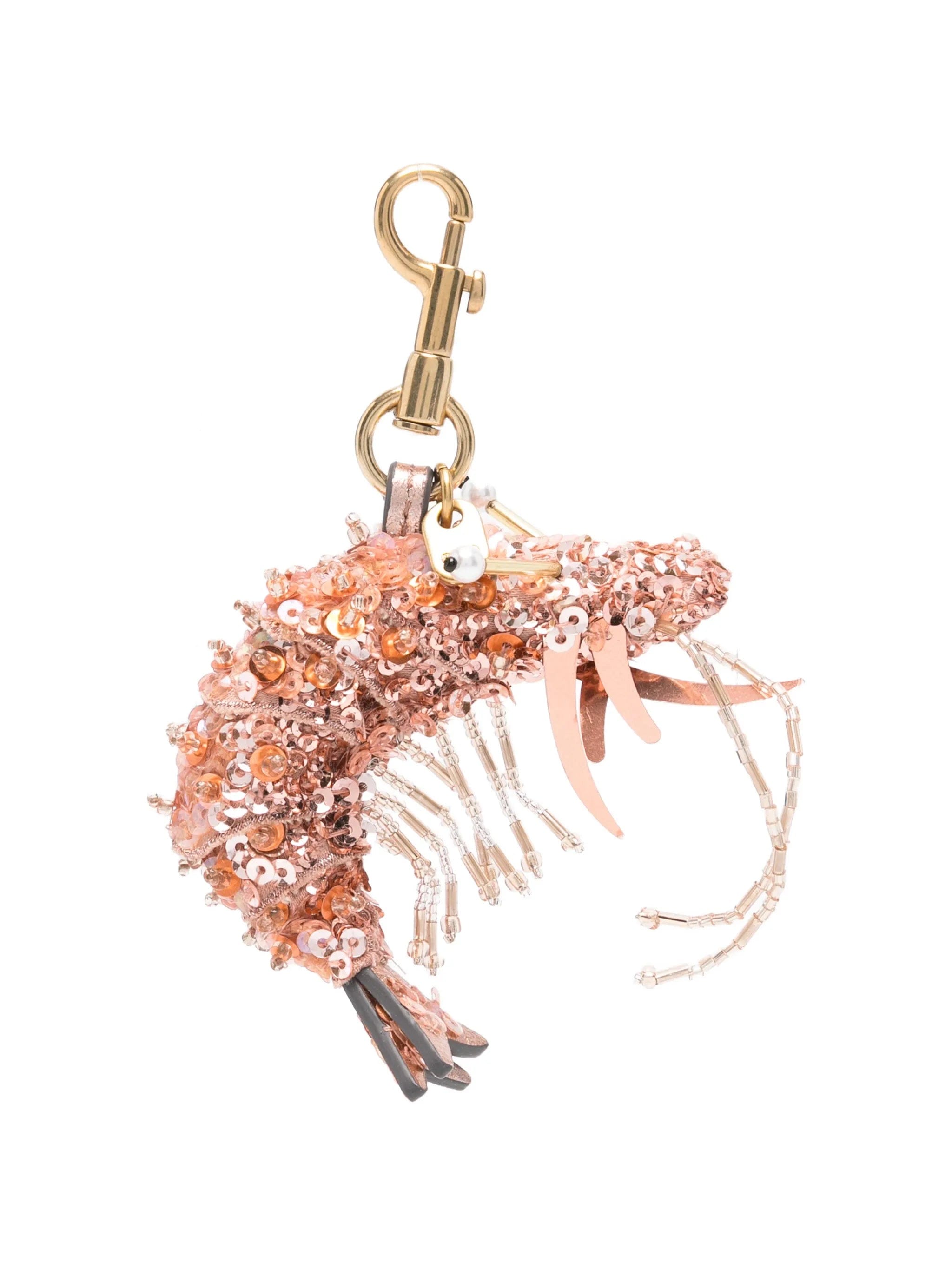 Anya Hindmarch Shrimp sequin - embellished bag charm