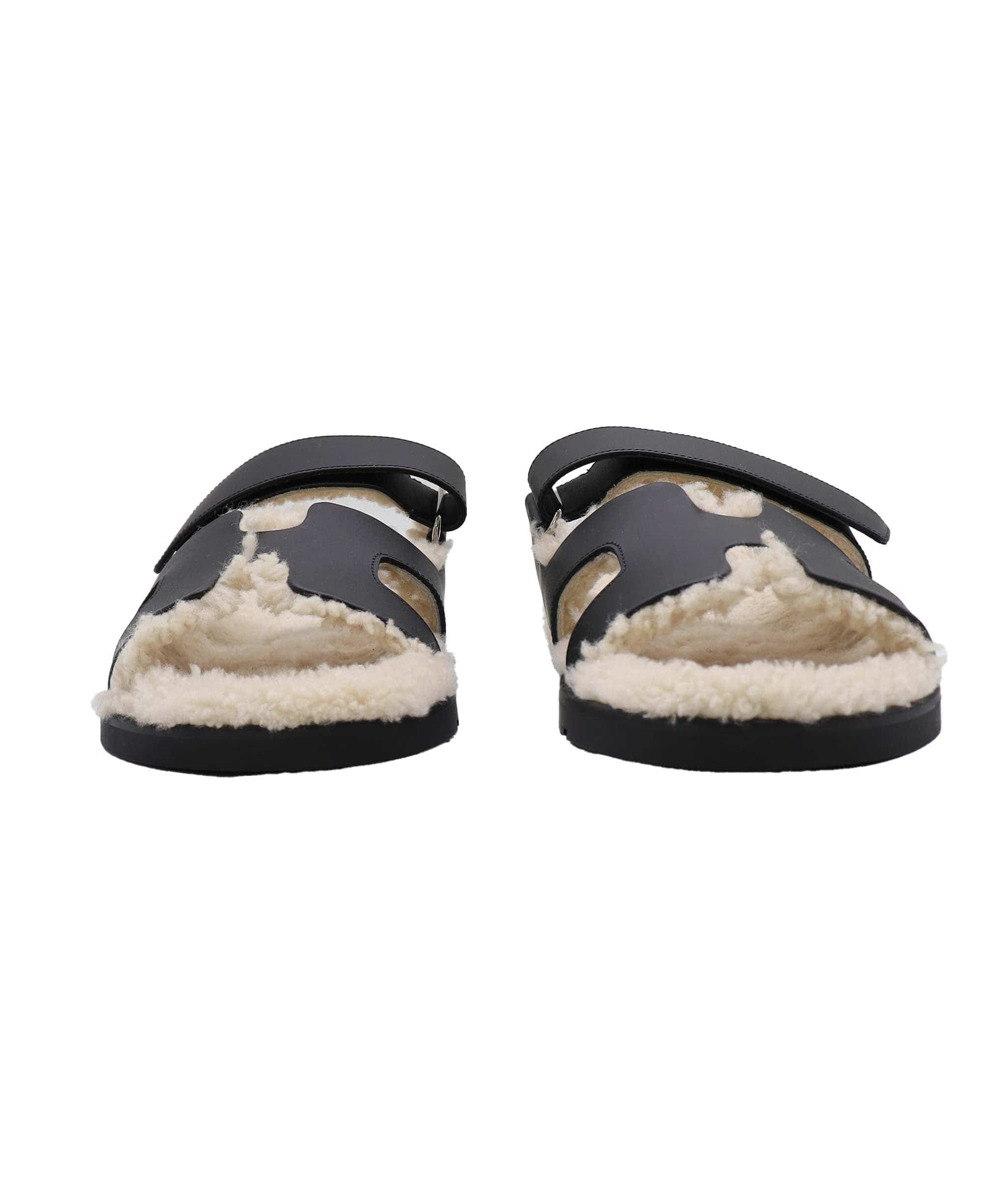 Hermes Chypree Teddy /black leather 42.5 RJC4563