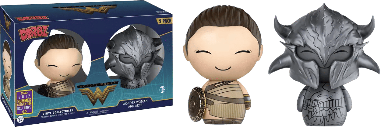Funko Wonder Woman (2017) - Wonder Woman & Ares SDCC 2017 US Exclusive Dorbz 2 - Pack