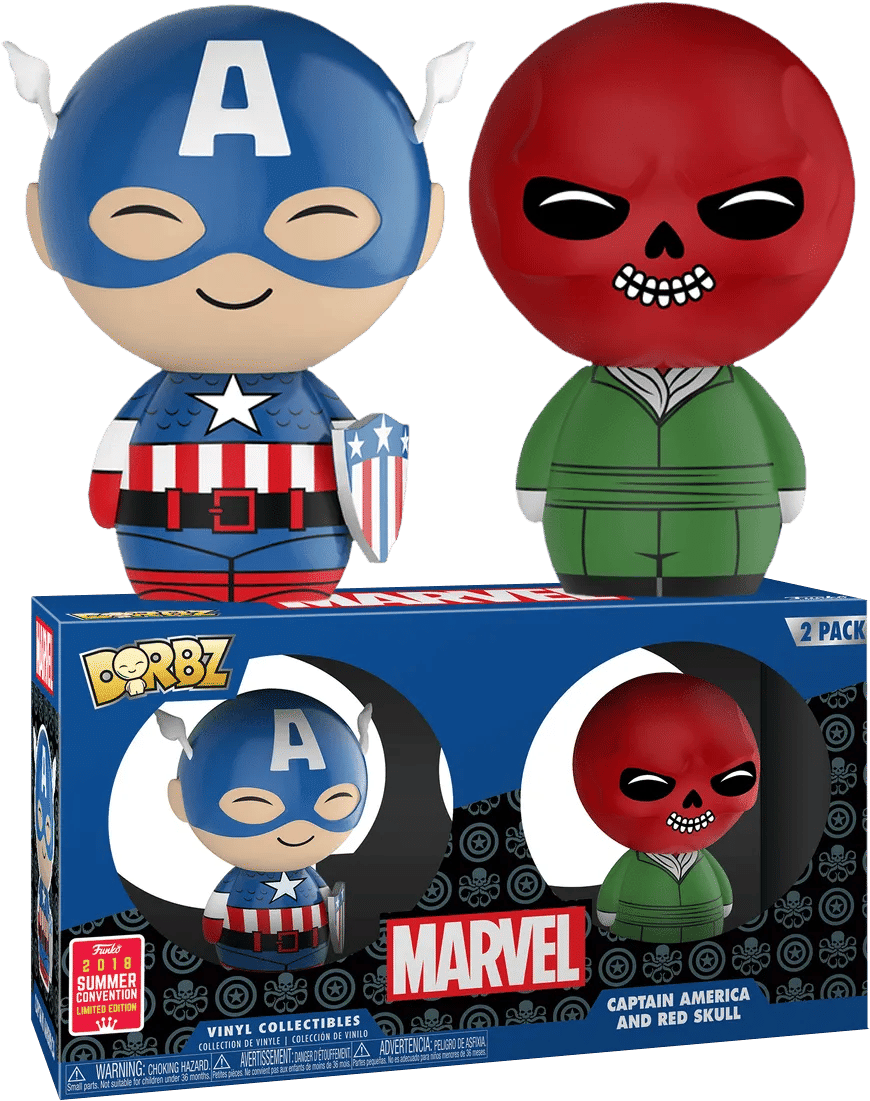 Funko Marvel Comics - Captain America & Red Skull SDCC 2018 US Exclusive Dorbz 2 - pack