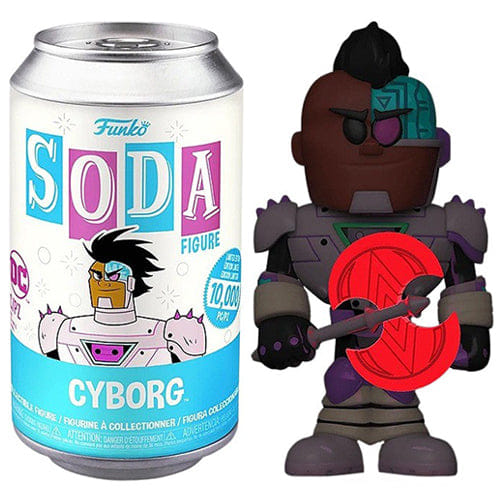 Funko Soda Cyborg Glow in the Dark, Teen Titans, Opened **Chase**