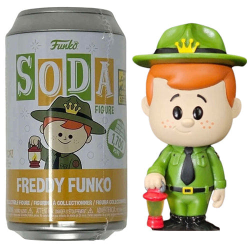 Funko Soda Freddy as Ranger w/ Lamp, Opened - 2023 Camp Fundays Exclusive