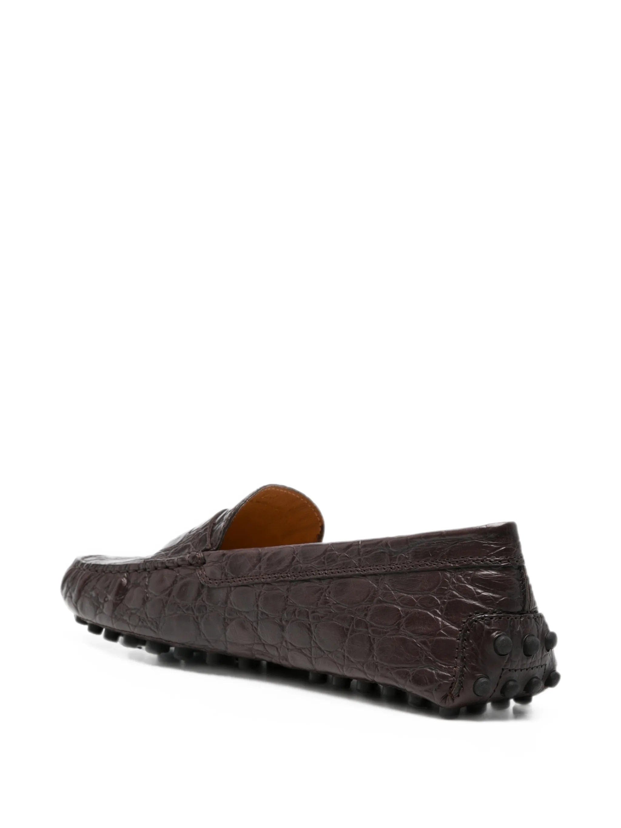 Tod's Gommino 22 l croc - effect leather loafers